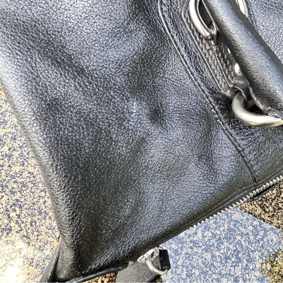 Coach Ashley Black Leather Satchel Style F15445 Purse - Picture 12 of 16